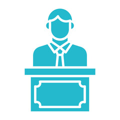 Speech Multicolor Glyph Icon