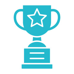 Trophy Multicolor Glyph Icon