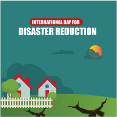International Day for Disaster Reduction Vector. Simple and Elegant Design
