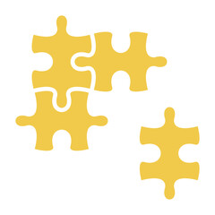 Obraz premium Puzzle Multicolor Glyph Icon