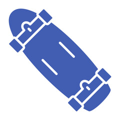 Skateboard Multicolor Glyph Icon