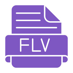 Flv Multicolor Glyph Icon