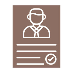 Hire Multicolor Glyph Icon