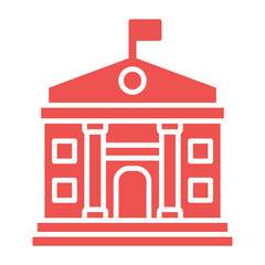 Government Multicolor Glyph Icon