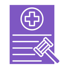 Obraz premium Health Law Multicolor Glyph Icon