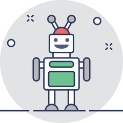 Robot Vector Icon