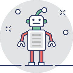 Cyborg Vector Icon