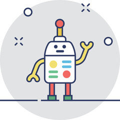 Cyborg Vector Icon