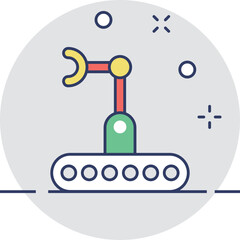 Bulldozer Vector Icon