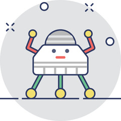 Game Robot Vector Icon