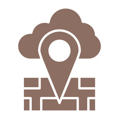 Location Multicolor Glyph Icon