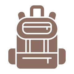 Backpack Multicolor Glyph Icon