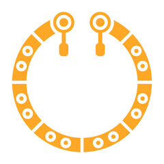 Bracelet Multicolor Glyph Icon