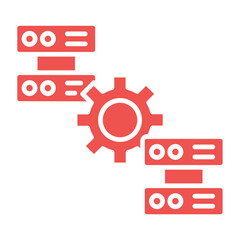 Database Multicolor Glyph Icon