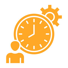 Time Management Multicolor Glyph Icon
