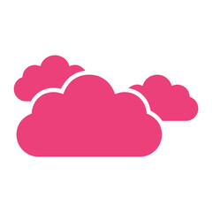 Clouds Multicolor Glyph Icon