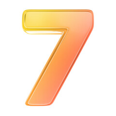 Happy Anniversary number gold 3d render