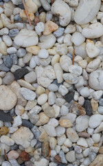 white stone texture background. cobblestone.