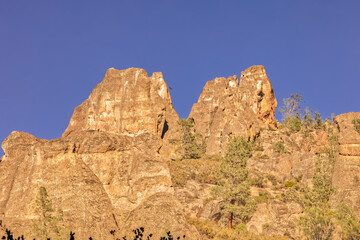 Pinnacles National Park Rock Formations in the Afternoon