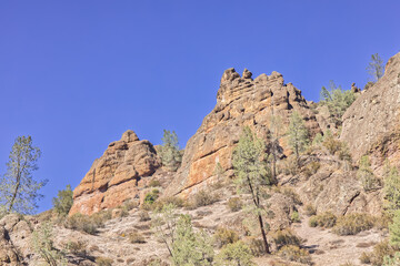 Pinnacles National Park Rock Formations in the Afternoon