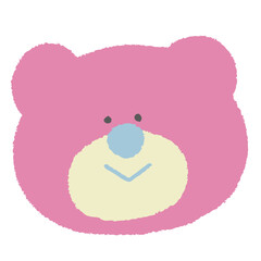 くま, 熊, テディベア, 赤ちゃん, ベクター, クマ, イラスト, キッズ, テディ, ピンク, かわいい, キャラクター, デザイン, ぬいぐるみ, 人形, ドール, 動物