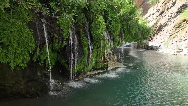Kaval Waterfall Drone Video, Hakkari Turkey