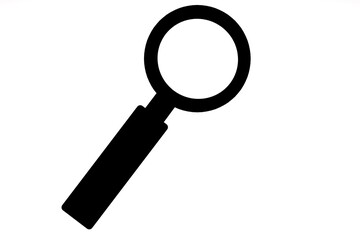 Magnifying Glass isolated on white background.