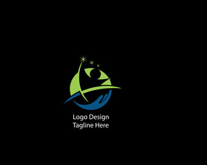 Abstract and simple design logo concept minimalist logo  with gradient colors. modern ideas logo for company and personal use vector file