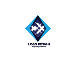 Abstract and simple design logo concept minimalist logo  with gradient colors. modern ideas logo for company and personal use vector file