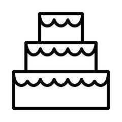 Bakery flat line icon. Bread, cupcake, cake, Donut, Cookie and Pie. Outline sign mascara for mobile concept and web design, store