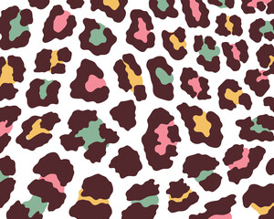 Leopard print skin abstract seamless pattern for printing, cutting, and crafts.