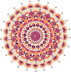 Zen Visions: Mandala Vector for Spiritual Design. Zentangle floral design