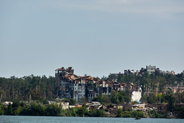 Irpin, Kyiv region, Ukraine - August 25, 2022: Citi after the Russian occupation.