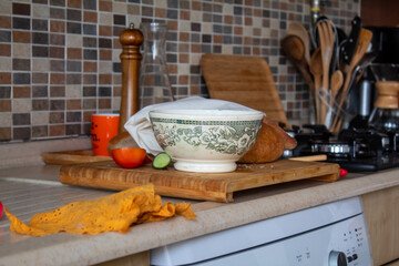 woman washing a pece of cloth