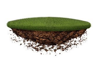 The floating island isolated transparency background.