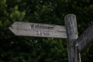 Wegweiser zum Wattenmeer