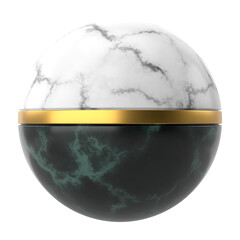 3D ball. Marble ball. Luxury decoration.