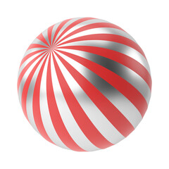 Colorful christmas ball. 3D decoration.