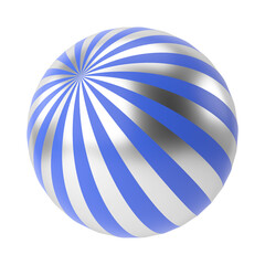 Colorful christmas ball. 3D decoration.