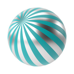 Obraz premium Colorful christmas ball. 3D decoration.