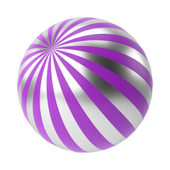 Colorful christmas ball. 3D decoration.