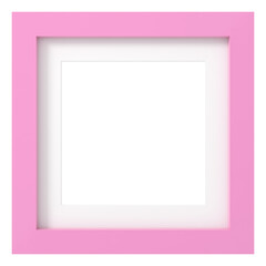 Modern frame. 3D square shape frame. 3D decoration.