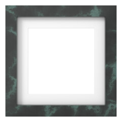 Modern frame. 3D square shape frame. 3D decoration.