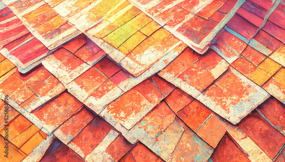 Poster 3d render abstract colorful texture background series design