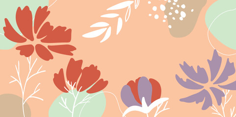 シンプル　可愛いお花のイラスト