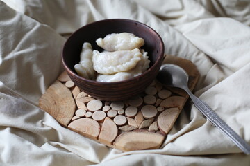 breakfast in bed, dumplings, sweet breakfast

