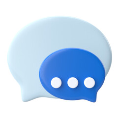 Live chat icon. 3D icon.