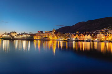 Fototapeta na wymiar City of Bergen- wonderful place in Norway