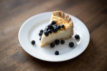 German style cheesecake with fresh berries
