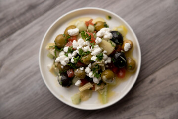 Chilled olive salad